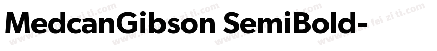 MedcanGibson SemiBold字体转换
